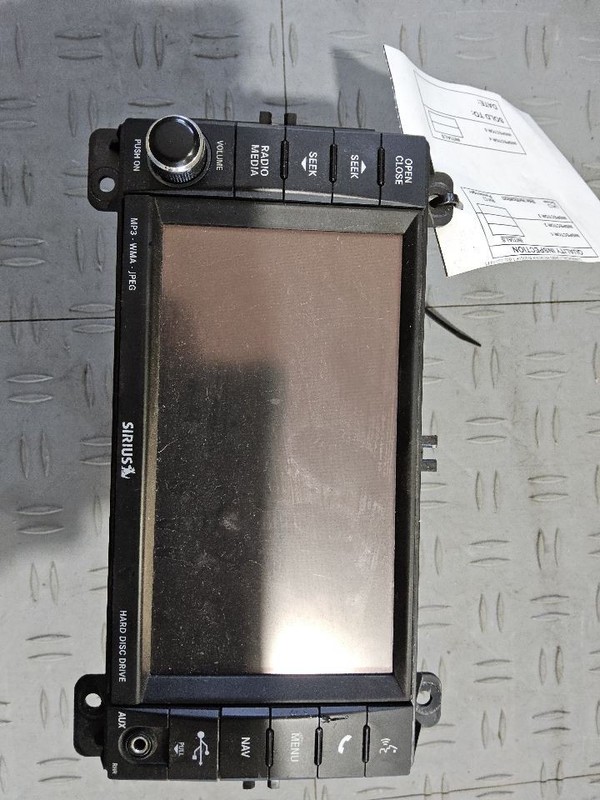 2012 Jeep Grand Cherokee Radio Receiver Face Plate ID RHR