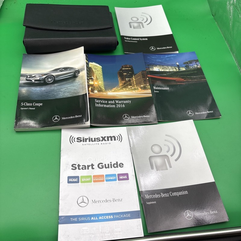 2016 MERCEDES-BENZ S CLASS Coupe Owners Manual S550 S63 S65 AMG