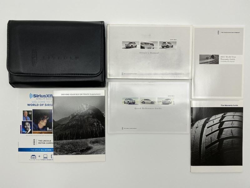 Owners Manual 2015 Lincoln MKC 81279