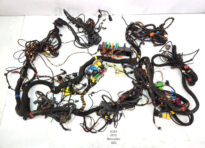 ✅ 13-18 OEM Mercedes W463 G63 AMG Electrical Wiring Harness W/ Fuse Boxes