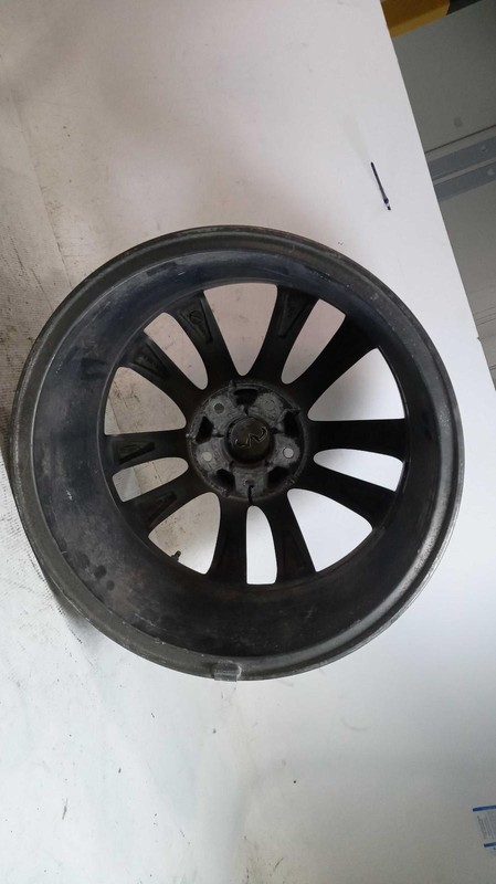 2015 INFINITI Q70 18x8 OEM Alloy Wheel Black, 117K Miles, Genuine Part