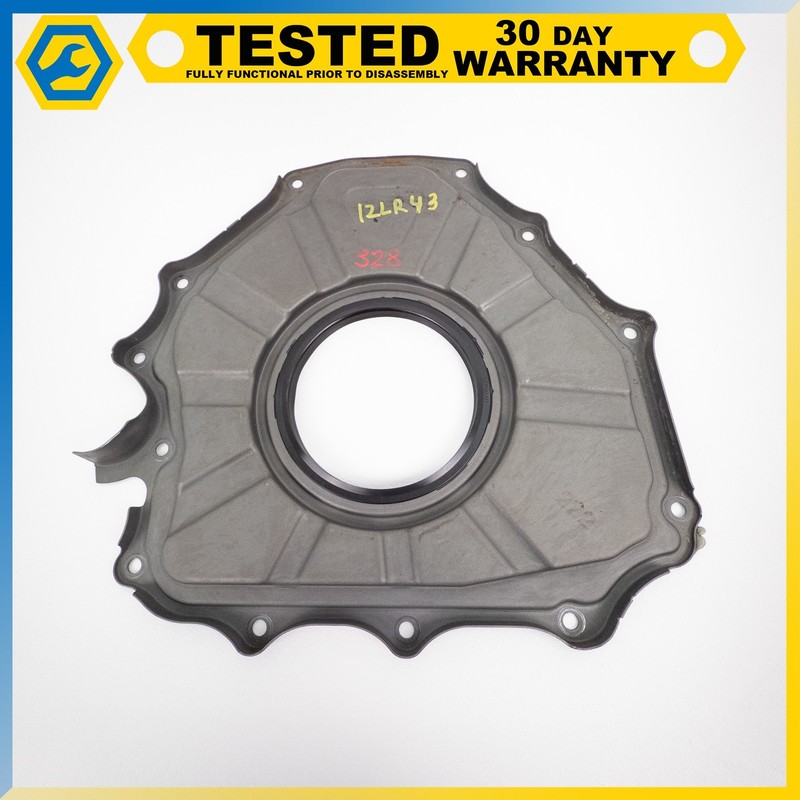 10-16 LAND ROVER L319 L320 LR4 XJ 5.0L ENGINE CRANKSHAFT RETAINER SEAL PLATE OEM