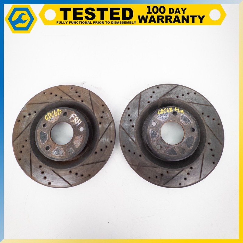 05-13 CHEVROLET CORVETTE C6 FRONT LEFT & RIGHT BRAKE DISC ROTOR PAIR SET OEM