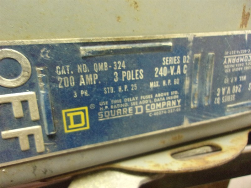 Square D QMB-324 Branch Switch 200A Ser D2*FREE SHIPPING*