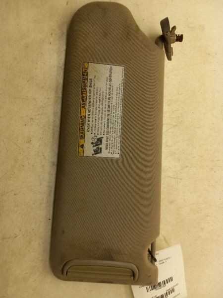 05-06 TOYOTA TUNDRA SR5 PASSENGER SIDE SUN VISOR ASSEMBLY