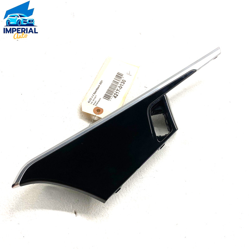 18-21 AUDI A5 SPORTBACK FRONT PASSENGER DOOR LOCK SWITCH BEZEL MOLDING COVER OEM