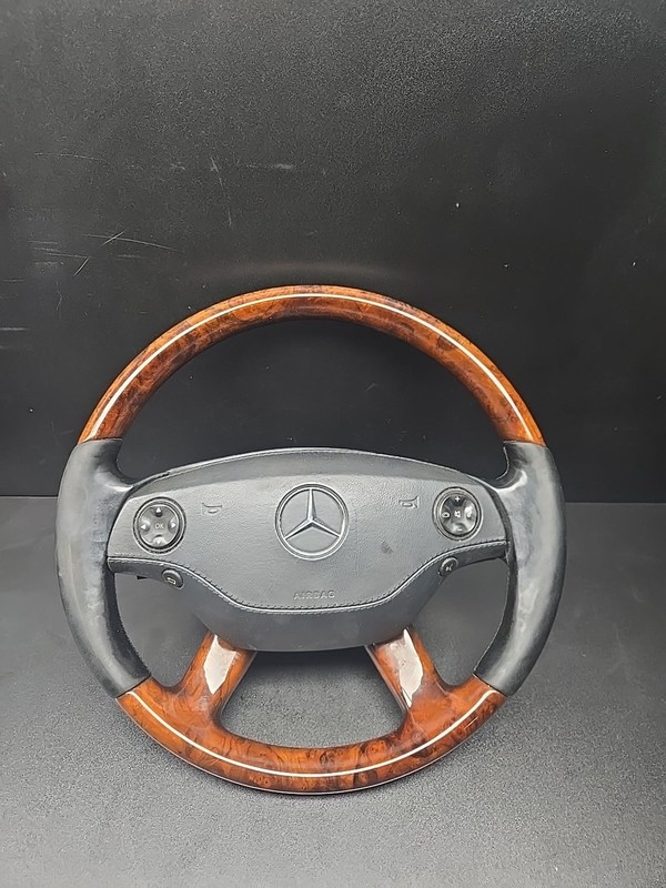 07-10 MERCEDES-BENZ W221 S550 S600 CL550 CL600 STEERING WHEEL BLACK OEM