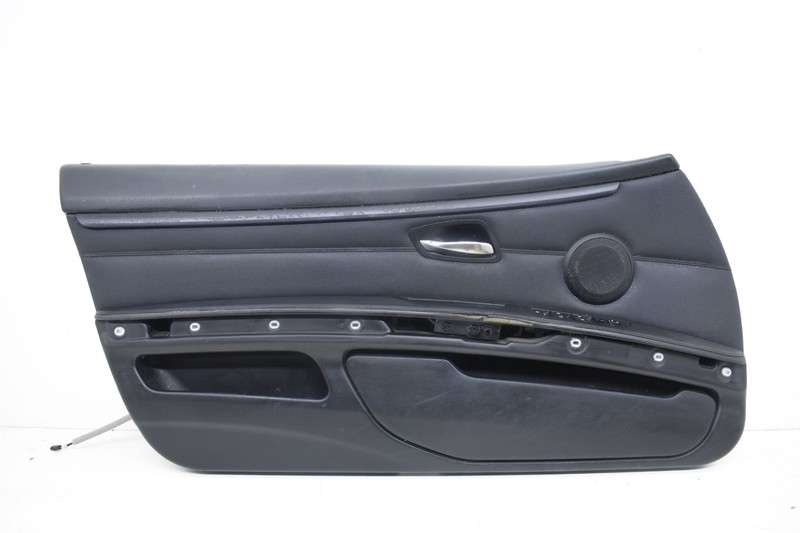 2008 BMW E93 328i Front Left Driver Door Card Panel Black LEATHER OEM KW81
