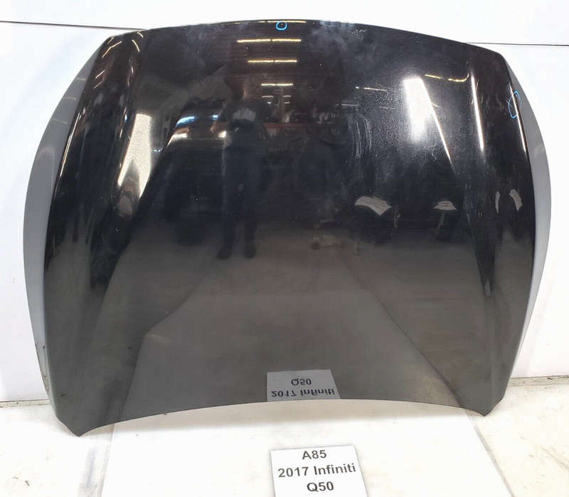 ✅ 2014-2017 OEM Infiniti Q50 Front Hood Bonnet Panel Shell Super Black KH3 *NOTE