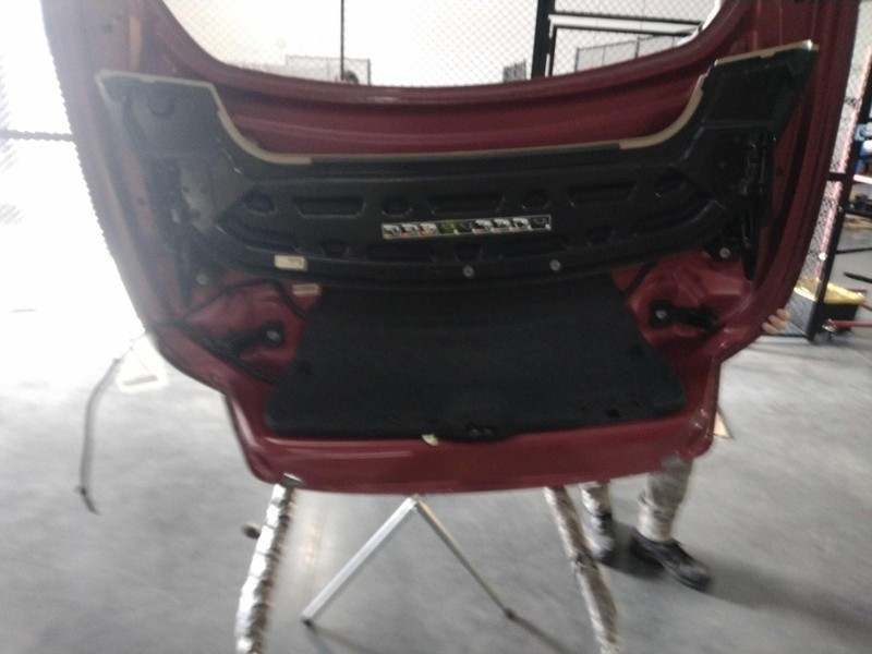 2012 Chrysler 200 Deck Lid Trunk Lid Red OEM Used, Cracked Plastic