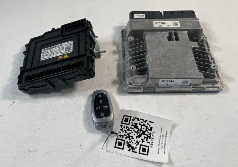 2022-2023 HYUNDAI TUCSON ENGINE & BODY CONTROL MODULE ECM BCM W/ KEY FOB #106032