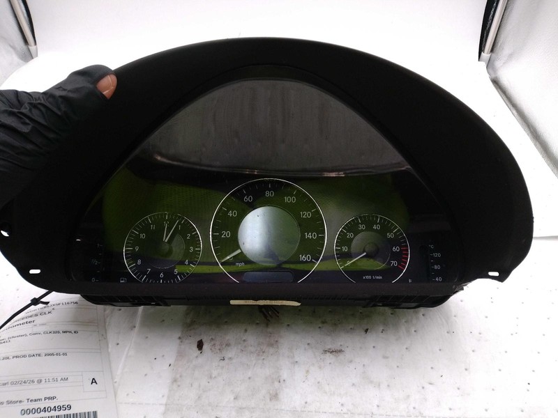 2005 Mercedes-Benz CLK Speedometer Gauge OEM Silver 107K Miles NJ25-25518-653570