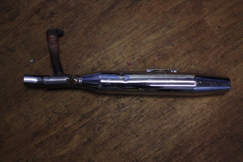 2001 KAWASAKI EN 500 LEFT EXHAUST PIPE MUFFLER SILENCER OEM EN500 01