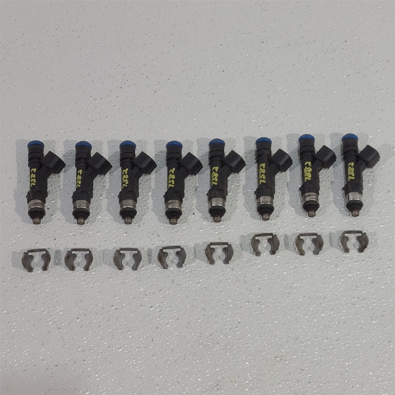 2013 Mustang Gt 5.0L Oem Coyote Fuel Injectors (8) With Safety Clips M122000