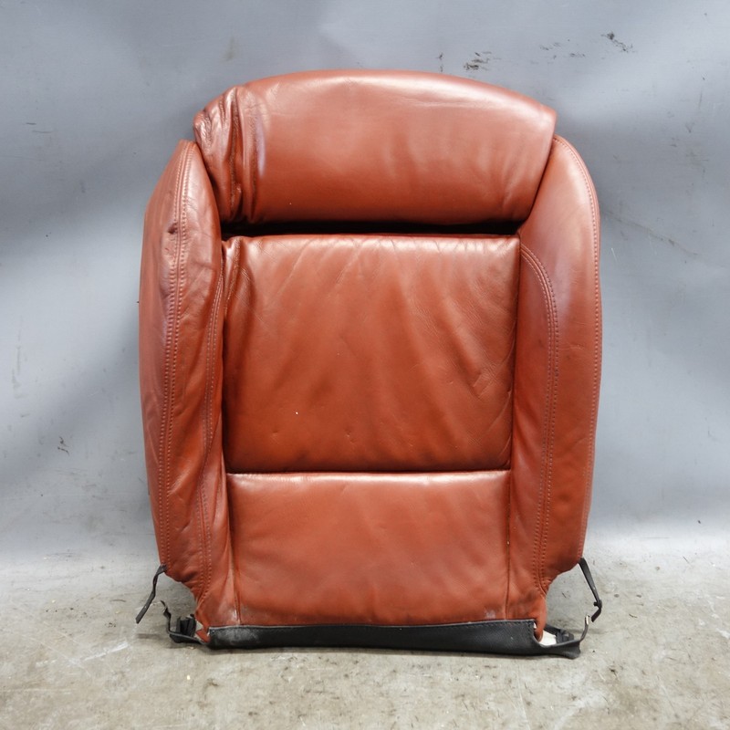 Damaged 2010-2013 BMW E92 E90 M3 Left Seat Bottom Pad Fox Red Leather OEM