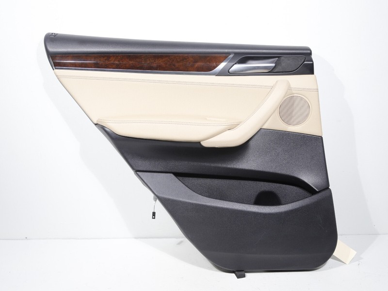 2011-2017 BMW X3 F25 REAR LEFT INTERIOR DOOR PANEL TRIM COVER NEVADA BEIGE OEM
