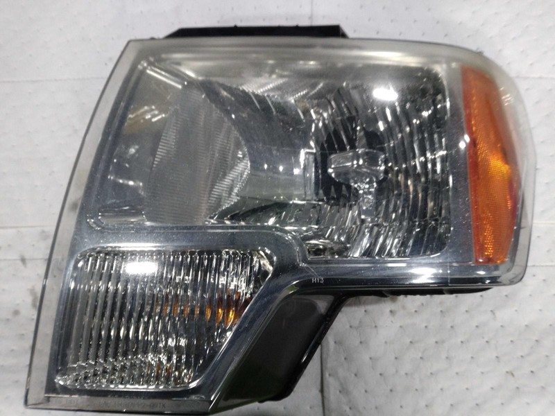 2010 Ford F150 Left Headlight Assembly Grey Used 256557 126K Miles