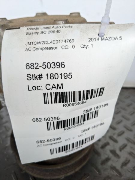 AC Compressor Fits 12-17 MAZDA 5 854684