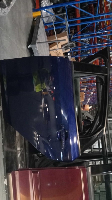 2017 Ford Focus Left Rear Door Blue 198403 95k Miles Used Auto Part
