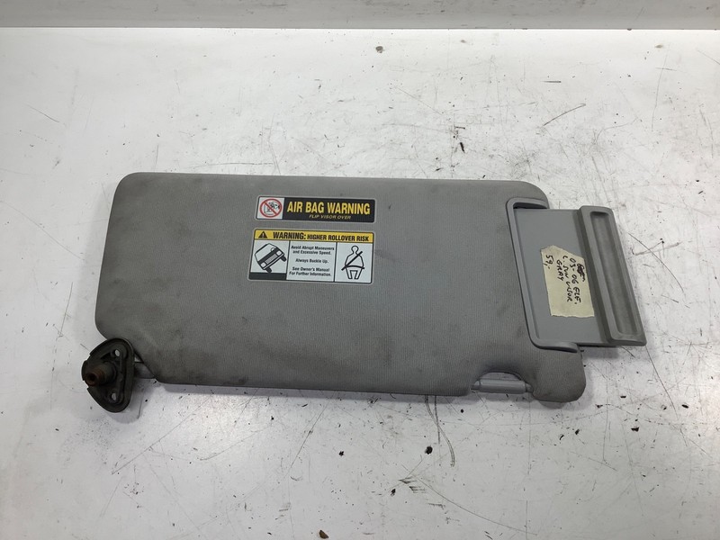 03-06 Honda Element Left Sun Visor Gray OEM