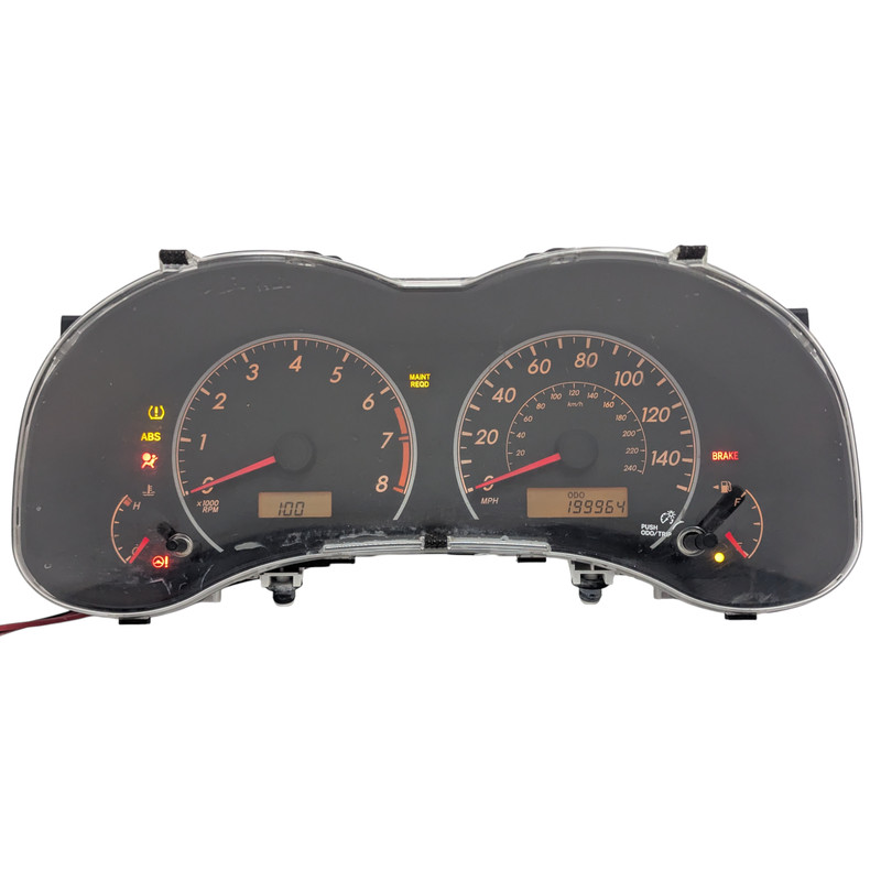 09-10 COROLLA SPEEDOMETER INSTRUMENT CLUSTER GAUGES PANEL ODOMETER DASH 199k
