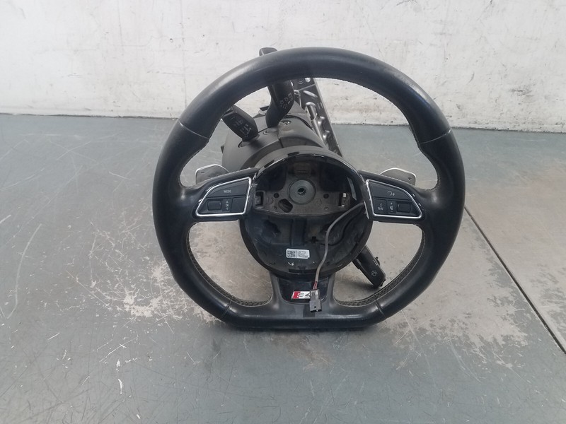 2016 Audi S4 Quattro B8 Leather Steering Wheel / Column #0800 P5