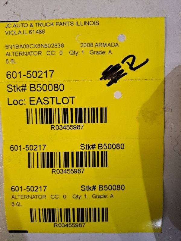 Alternator Fits 07-11 ARMADA 3455987
