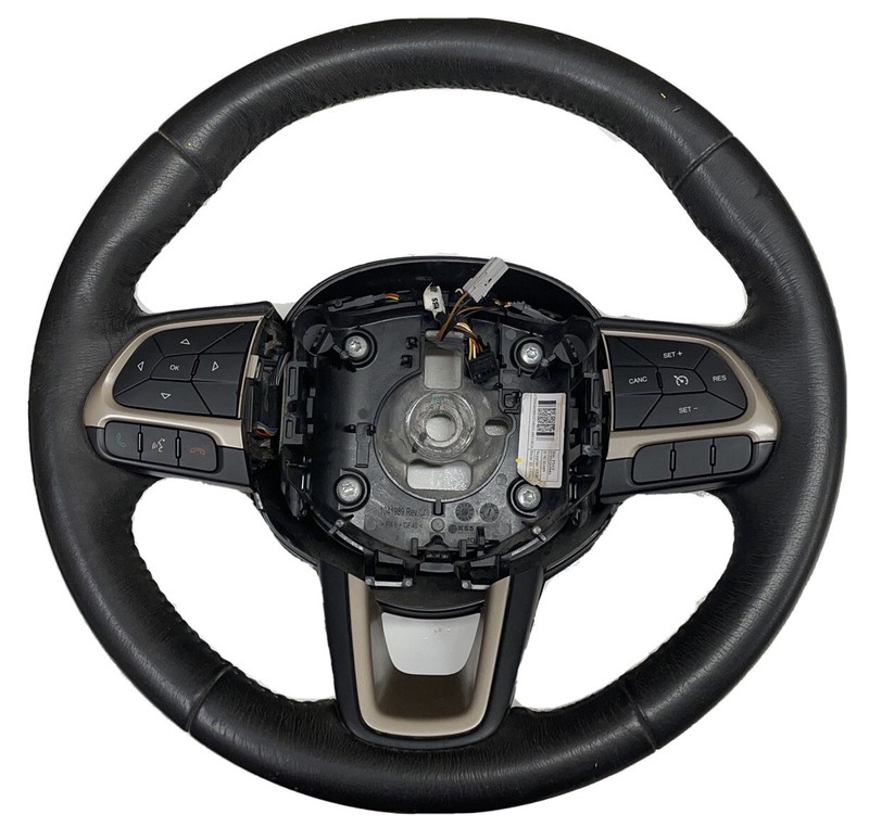 2015 2016 JEEP RENEGADE STEERING WHEEL LEATHER BLACK COLOR ASSY OEM 5XA62AVHAA