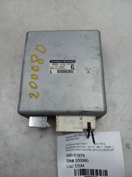 Chassis ECM Steering Ecu Left Hand Dash Fits 13-15 SCION FR-S
