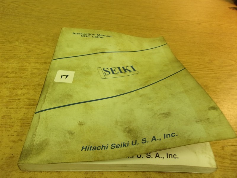 Hitachi Seiki Instruction Manual CNC Lathe L8804E-S Edition 2 "17"