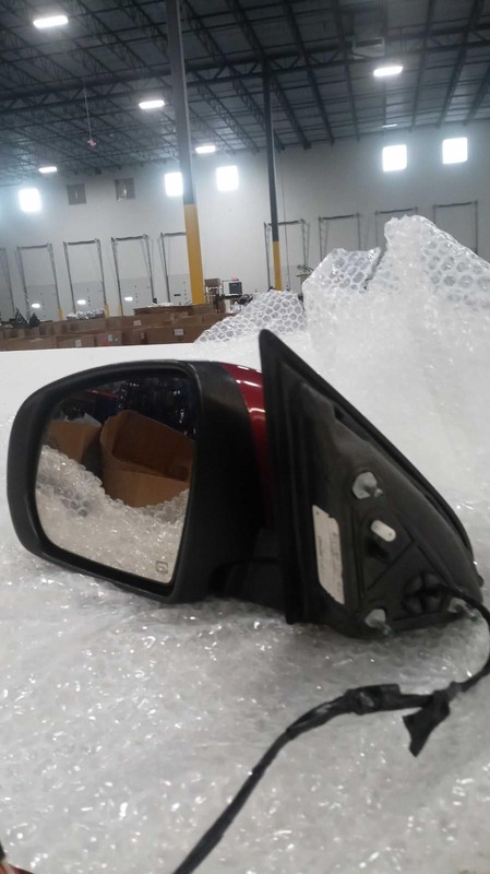 2016 Jeep Cherokee Left Door Mirror Assembly Red SCUFFS 106k Miles NJ25-21251