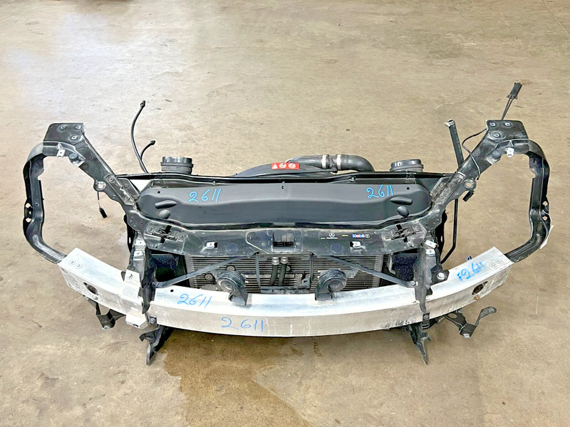⭐12K MILES! 2009-2012 MERCEDES SL550 COMPLETE FRONT RADIATOR SUPPORT OEM LOT2611