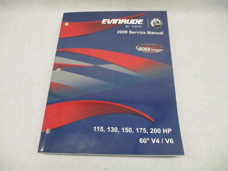 5007814 BRP Evinrude Outboard Service Manual E-TEC 115-200 HP 60 V4 V6 2009 SE