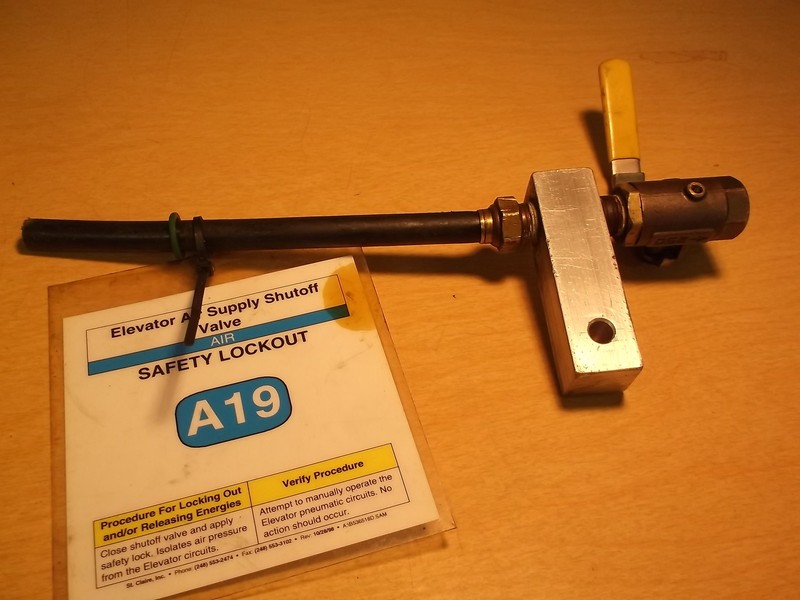 Parker Air Supply Shut off Valve Air Safety Lockout A19 ON/OFF *FREE SHIPPING*