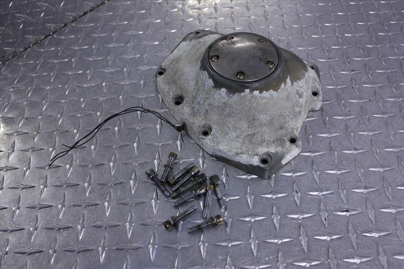 2001 HARLEY DAVIDSON FLTRI SIDE ENGINE MOTOR COVER W/ BOLTS #2 01