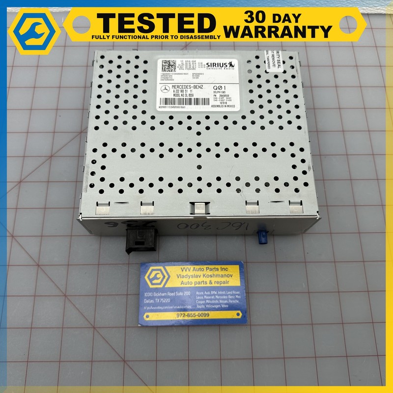 15-18 Mercedes C300 C43 C63 W205 SATELLITE RADIO RECEIVER CONTROL MODULE OEM
