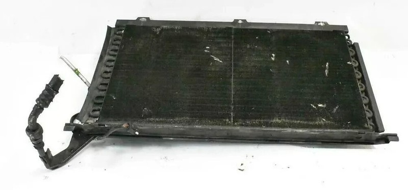 90-93 Mercedes R129 500SL AC A/C Condenser Radiator Cooling Fan Shroud Motor OEM