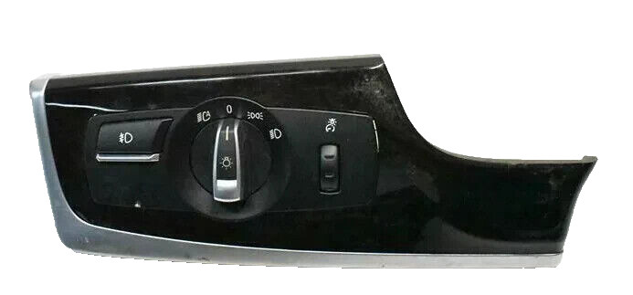 11-16 BMW F10 ActiveHybrid 5 528i Left Dashboard Headlight Switch W/ Cover OEM