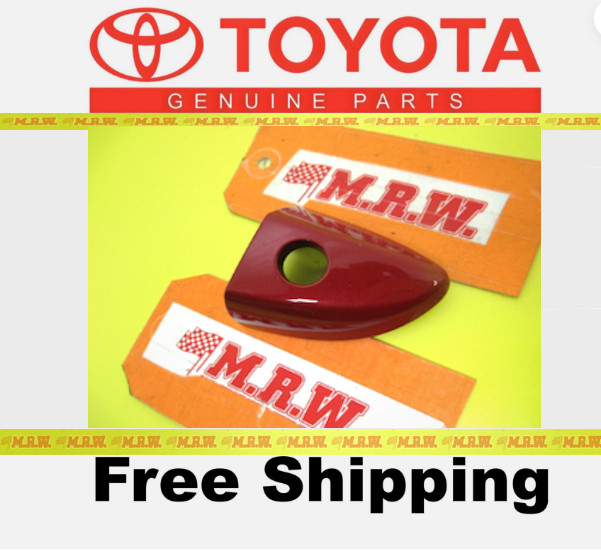 14-19 TOYOTA COROLLA for DOOR HANDLE CAP KEY LOCK TRIM Driver SIDE 3R3 RED OEM