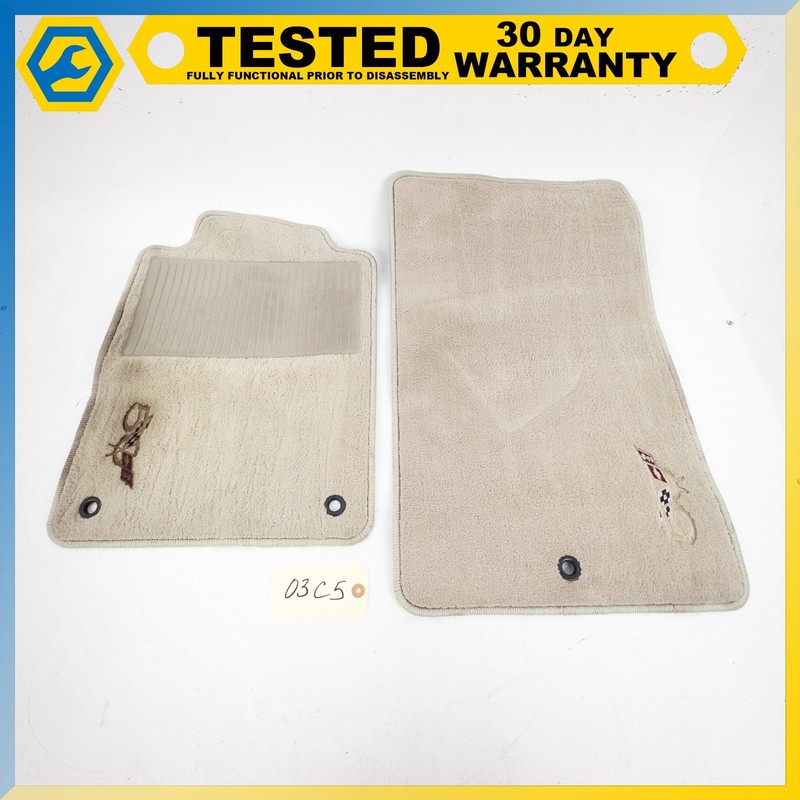 2003 Chevy Corvette C5 FRONT LEFT & RIGHT CARPET FLOOR MATS OEM