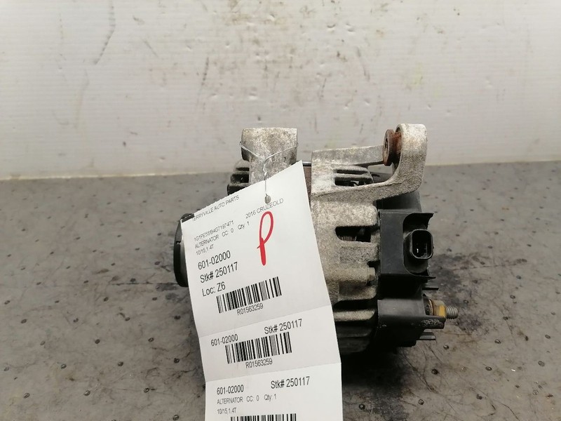 Alternator VIN P 4th Digit Limited Fits 12-16 CRUZE 1563259
