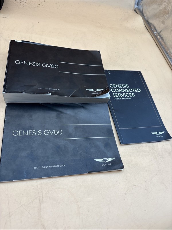 2022 GENESIS GV80 Owners Manual Quick reference guide with free shipping
