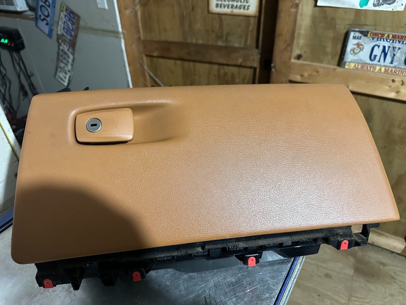 14-19 BMW X5 X6 OEM BROWN GLOVE COMPARTMENT BOX