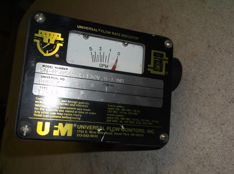 Universal Flow Monitors Flow Rate Indicator SN-BSB5GM-4-130V.9-A3NR