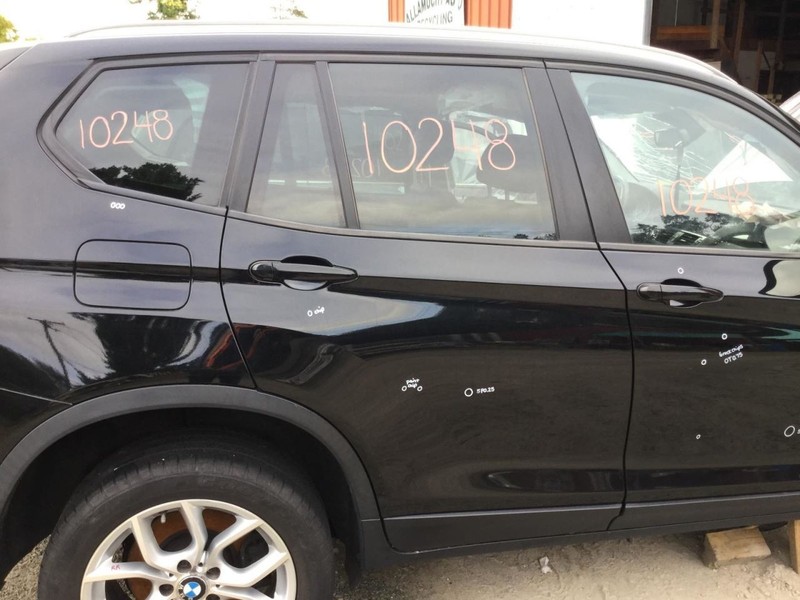 2011-2013 BMW X3 Right Passenger Side Rear Door Black Has Scratches