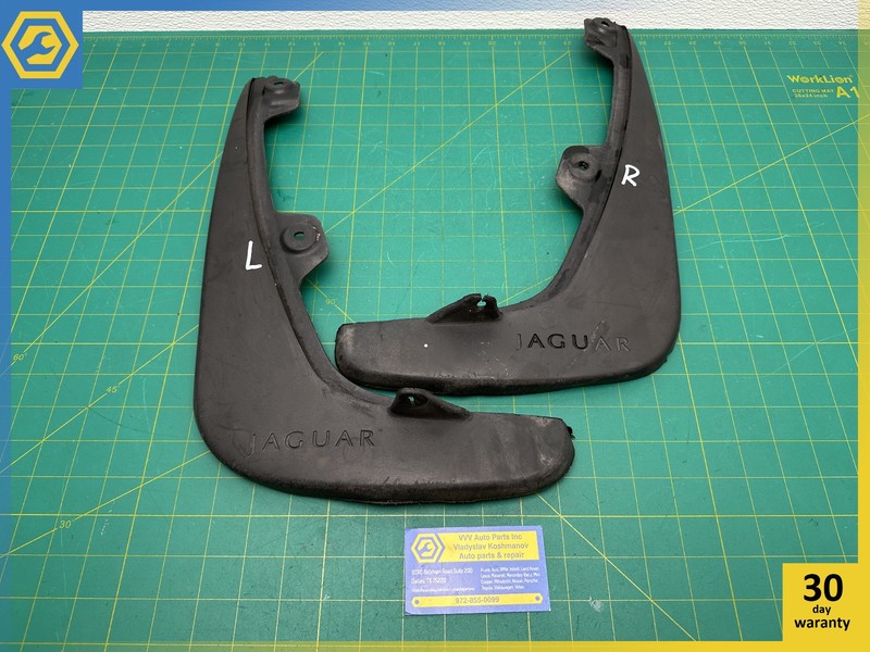 10-19 JAGUAR XJ XJR FRONT MUD GUARD SPLASH BLACK OEM
