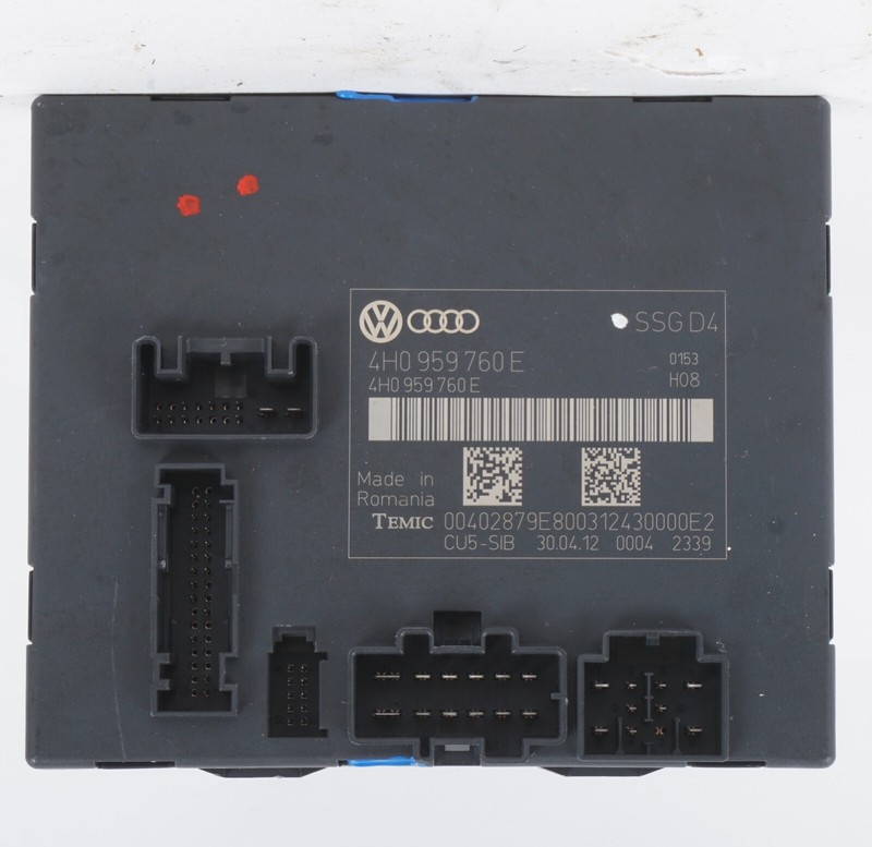 11-17 AUDI A8 A8L FRONT RIGHT PASSENGER SEAT CONTROL MODULE 4H0959760E OEM