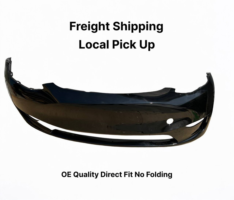 ✅EXCELLENT! 20-24 Tesla Model Y Front Bumper Cover No Sensors Gray