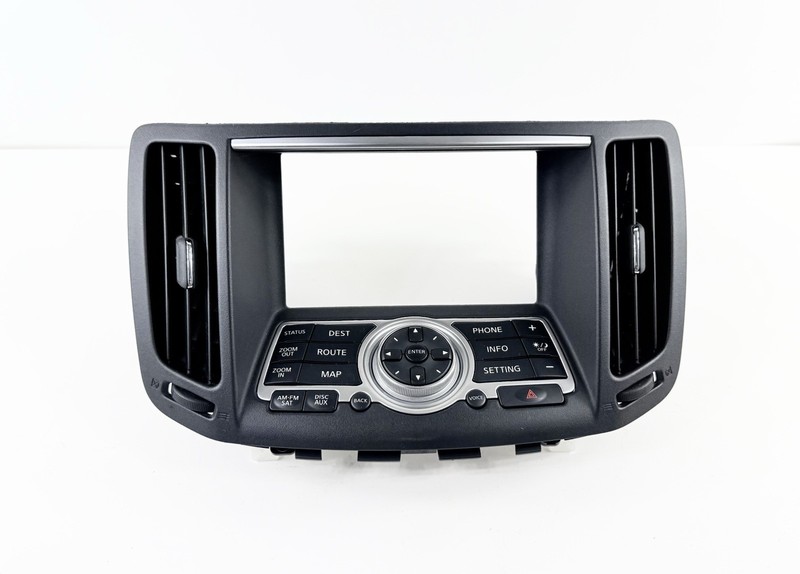 2007-2008 Infiniti G35 Sedan Radio Navigation Bezel Control Dash Trim Panel OEM
