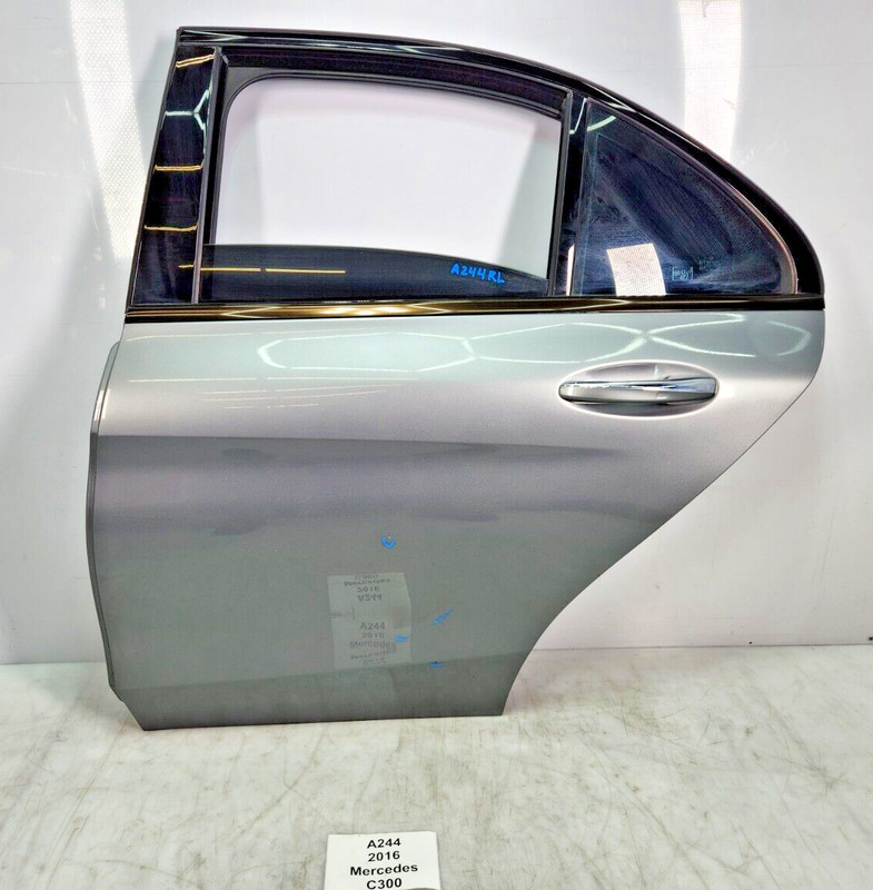 ✅ 15-21 OEM Mercedes W205 C300 Rear Left Driver Door Shell Silver COMPLETE NOTE*